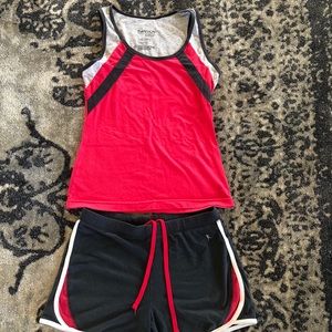 Athletic tank and shorts